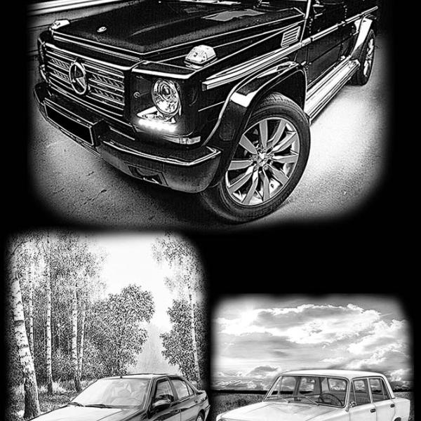 Джип и легковые авто